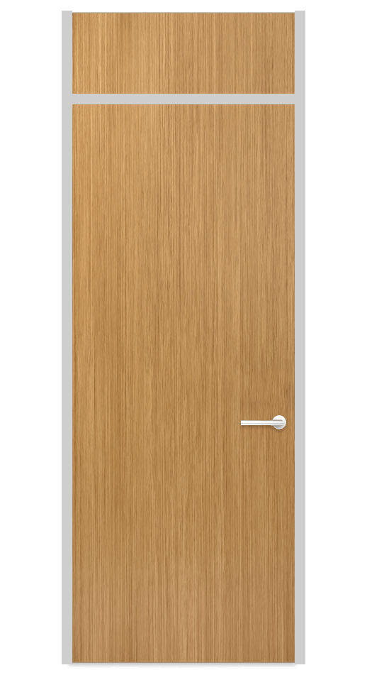 Door Panel with top panel semi frameless