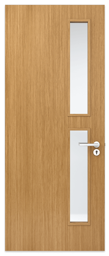 Door Panel with 2 equal vision panels