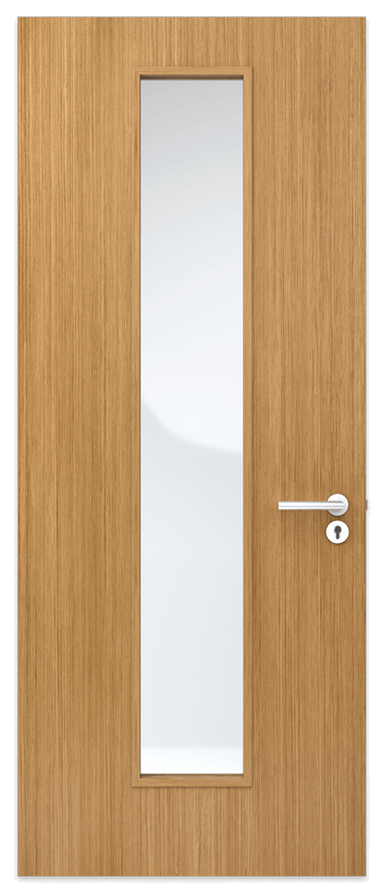 Door Panel with slim center vision panel